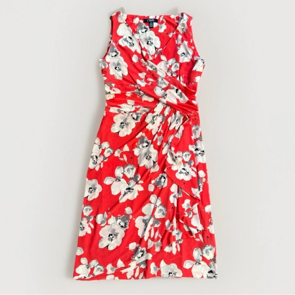 Chaps By Ralph Lauren Floral Sheath Dress Small